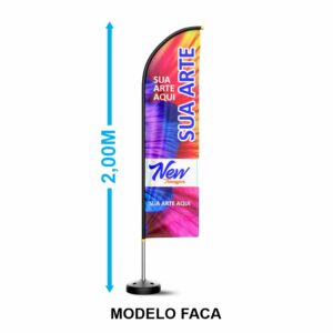 Wind Banner - Faca - 2 mts